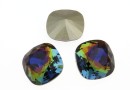 Swarovski, fancy square, aquamarine volcano, 12mm - x1