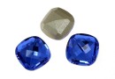 Swarovski, rivoli cabochon, sapphire, 8x8mm - x1