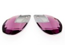 Swarovski, pandantiv picatura, amethyst lt. chrome, 22mm - x1