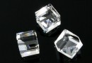 Swarovski, cabochon cub, crystal, 8mm - x1