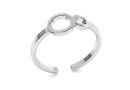 Ring infinity, 925 silver, adjustable - x1