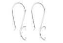 Earring findings with bail, 925 silver - x1pair