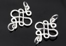 Link, multi infinity, 925 silver, 30x18.5mm - x1