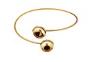 Adjustable Bracelet, gold plated 925 silver, for 2 Swarovski rivoli 10mm - x1