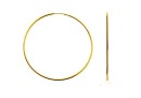Earring findings, gold plated 925 silver, 45mm - x1pair
