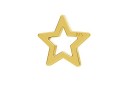 Link, star gold plated 925 silver, 5.5mm  - x2