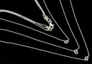 Triple chain for 3 links, 925 silver, 35+42+45cm - x1