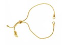 Bracelet for link, gold plated 925 silver, 23cm - x1