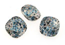 Swarovski, fancy square, aquamarine rose patina, 12mm - x1
