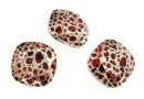 Swarovski, fancy square, scarlet rose patina, 12mm - x1
