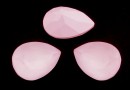 Swarovski, drop fancy, powder rose, 14x10mm - x1