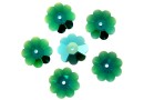 Swarovski, marguerite, emerald shimmer, 8mm - x10