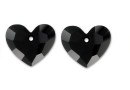 Swarovski, pandantiv inima Truly in love, jet, 18mm - x1