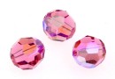 Swarovski, margele, fatetat, rose shimmer, 8mm - x2