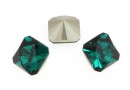 Swarovski, fancy Kaleidoscope, emerald, 6mm - x2