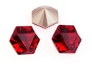 Swarovski, fancy Kaleidoscope hexagon, scarlet, 9.4mm - x1