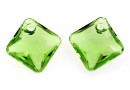 Swarovski, pandantiv Princess cut, peridot, 11.5mm - x1