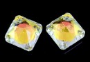 Swarovski, pandantiv Princess cut, aurore boreale, 9mm - x2