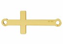 Link cruce argint 925 placat cu aur, 23mm - x1