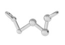Link, Cassiopeia constellation, 925 silver, 17.5x7mm - x1