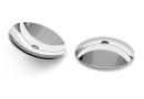 Bead cap, 925 silver, 10mm - x5