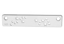 Link, zodiac Pisces constellation, 925 silver, 20mm - x1