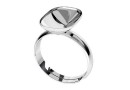 Baza inel ag925, pt Swarovski 4568 de 14x10mm, reglabil  - x1