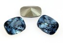 Swarovski, fancy rectangle, denim blue, 14x10mm - x1