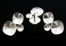 Earring findings Trio elegance, 925 silver - x 1 per