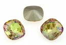 Swarovski, fancy square, luminous green, 12mm - x1