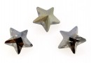 Swarovski, fancy star, crystal satin, 10mm - x1