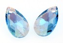 Swarovski, pandantiv picatura, aquamarine shimmer, 16mm - x1