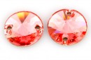 Swarovski, link, rose peach, 12mm - x2