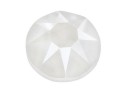 Swarovski, cabochon, SS34 hotfix, electric white, 7mm - x4