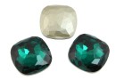 Swarovski 4483, fantasy cushion, emerald, 10mm - x1