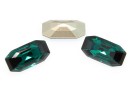 Swarovski 4595, Elongated Imperial, emerald, 8x4mm - x2