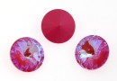 Swarovski, rivoli, Lotus pink DeLite, 12mm - x2