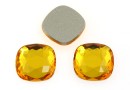 Swarovski, cabochon cushion, sunflower, 10mm - x2