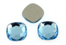 Swarovski, cabochon cushion, aquamarine, 7mm - x2