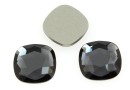 Swarovski, cabochon cushion, graphite, 10mm - x2