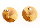 Swarovski, pandantiv rivoli, lt col. topaz shimmer, 6mm - x10