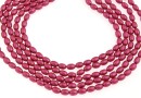 Perle Swarovski, mulberry pink, 4x3mm - x100