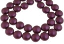 Swarovski disk pearls, elderberry pearl, 12mm - x4