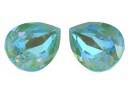 Swarovski, fancy picatura, silky sage deLite, 18x13mm - x1