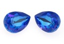 Swarovski, fancy picatura, royal blue delite, 14x10mm - x1