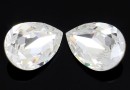 Swarovski, fancy picatura, crystal, 4x2.9mm - x4