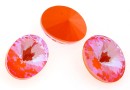 Swarovski, fancy oval, Orange Glow DeLite, 8x6mm - x4