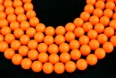 Swarovski pearls, neon orange, 14mm - x2