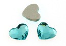 Swarovski, cabochon inima, light turquoise, 3.6mm - x4