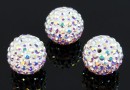 Swarovski, margele pave, aurore boreale, 6mm - x1